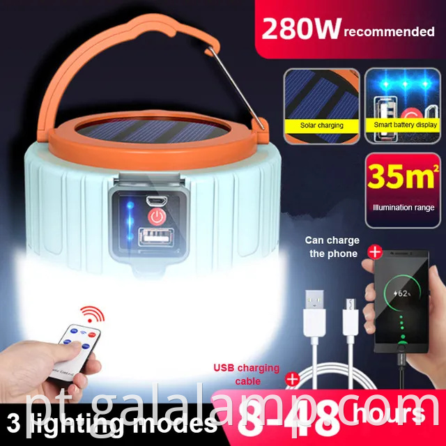 Luz de emergência LED recarregável para uso doméstico e segurança